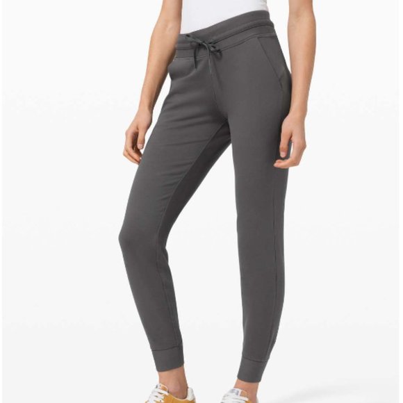 Lululemon Ready to Fleece Jogger Sweatpants Graphite Grey Gray Pima Cotton Sz 6 - Picture 1 of 12